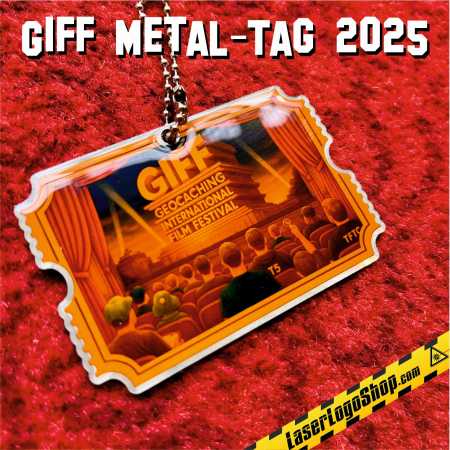 "GIFF 2025 MetalTag" - 1 individueller, trackbarer MetalTag